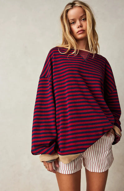 ROSA™ | MAGLIONE OVERSIZED A RIGHE