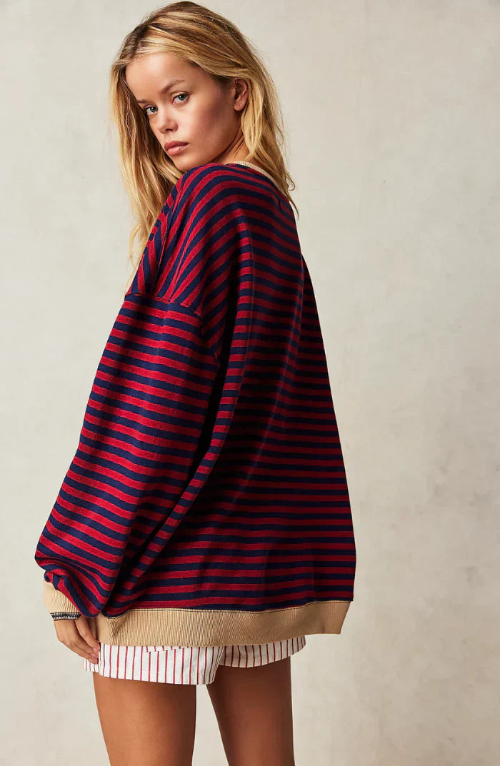 ROSA™ | MAGLIONE OVERSIZED A RIGHE