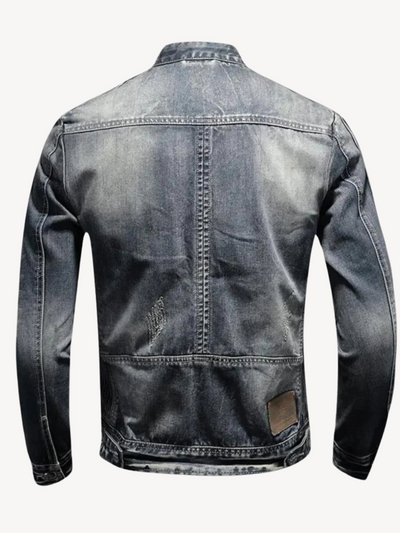 EUSEBIO - GIACCA DI JEANS BIKER