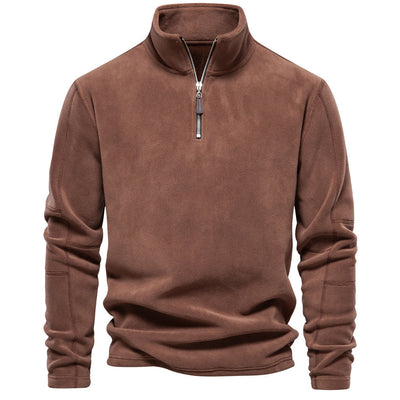 Hugo | Maglione in pile con zip a quarto