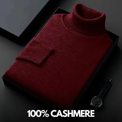 Laurent | Maglione in cashmere con collo alto