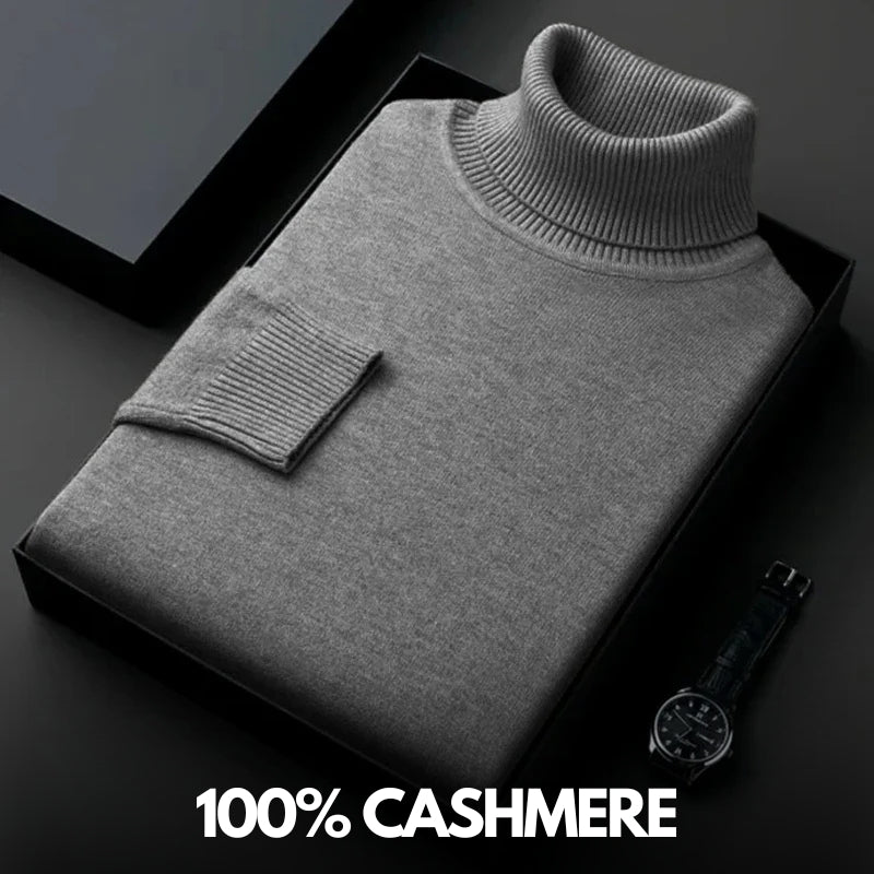 Laurent | Maglione in cashmere con collo alto