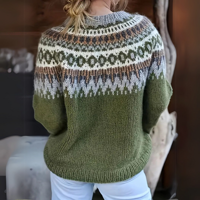 Doutzen | Maglione verde con stampa