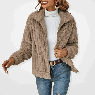 SVEVA™ | CARDIGAN IN PELUCHE ELEGANTE