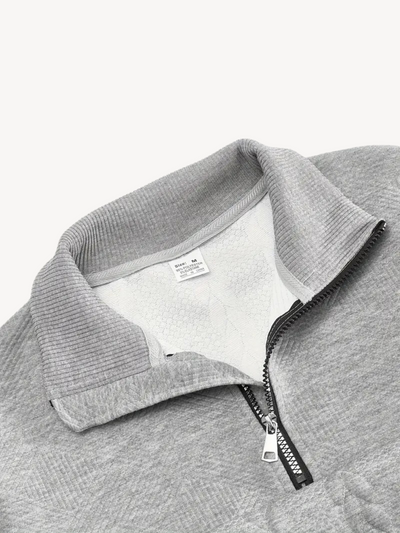 RANIERO - MAGLIONE HENLEY CASUAL A MEZZA CERNIERA