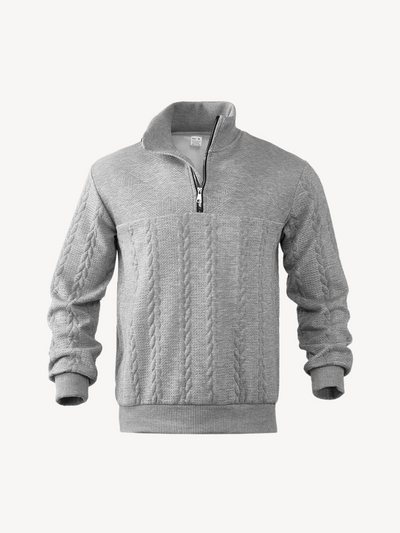 RANIERO - MAGLIONE HENLEY CASUAL A MEZZA CERNIERA