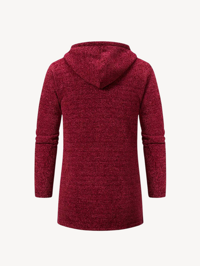 OLIMPIO - CAPPOTTO TRICOT CON CAPPUCCIO