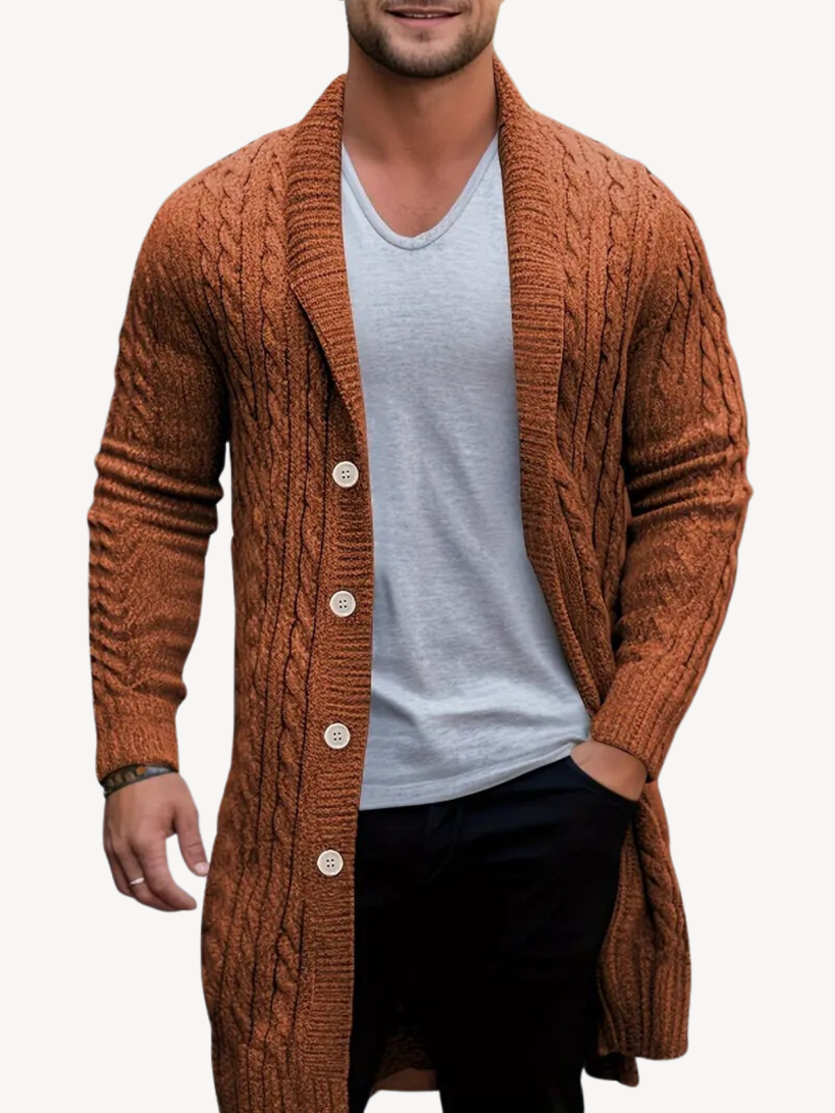 SERAFINO - CARDIGAN IN MAGLIA