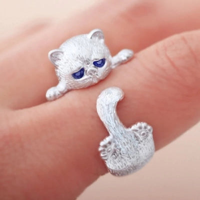 Anello Regolabile Chaton in Argento 925