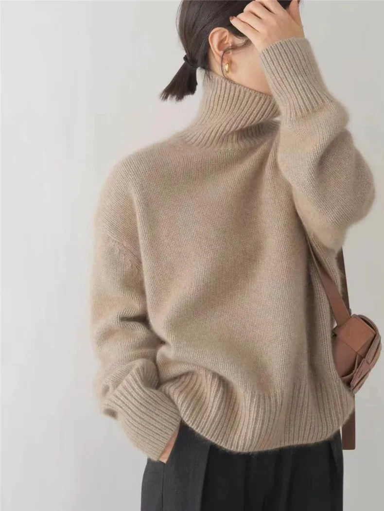 Madeleine™ | Pullover Collo Alto di Lusso