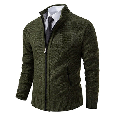 Léopold | Cardigan in Maglia con Chiusura a Zip