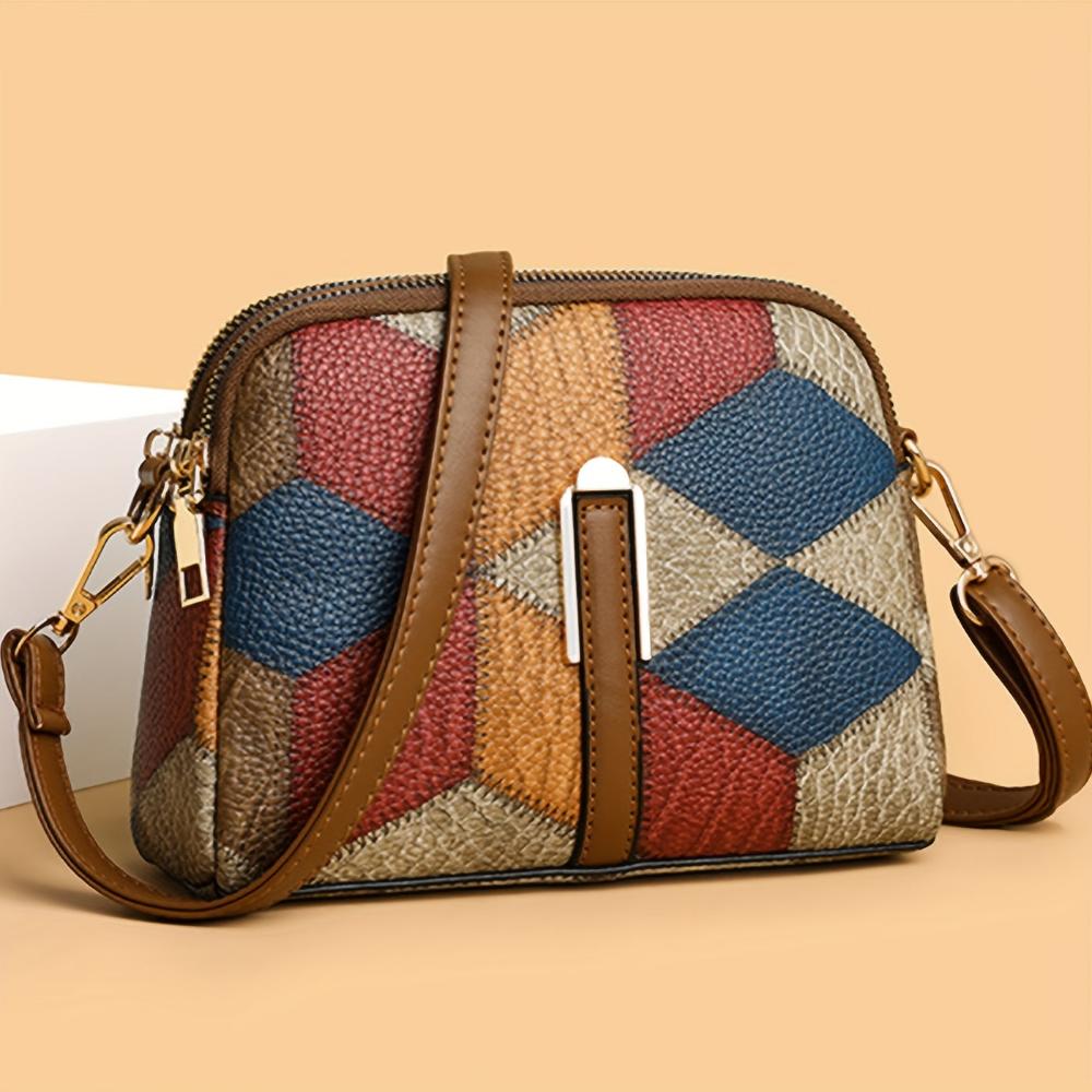 Luna | Mini borsa a tracolla in patchwork