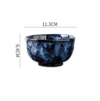 Cat Blue Japanese style Tableware