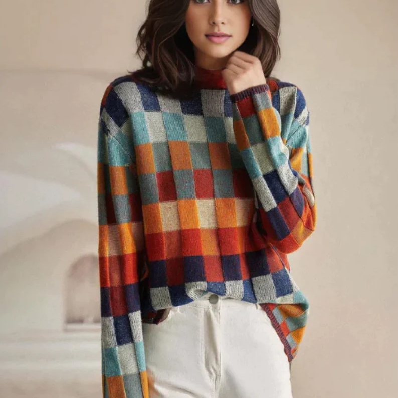 Kate™ | Maglione Patchwork di Couture